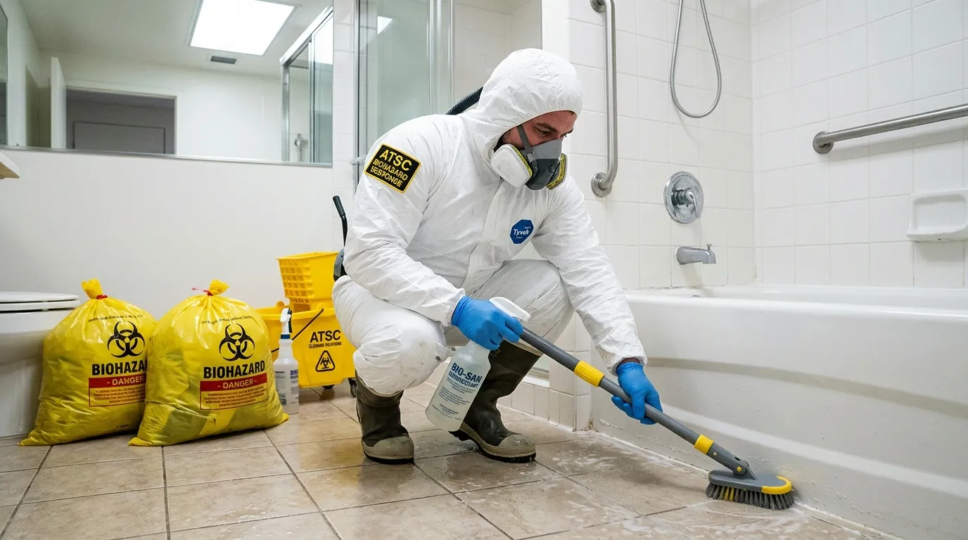 Decontamination equipment deployed for Blood Cleanup in Milton